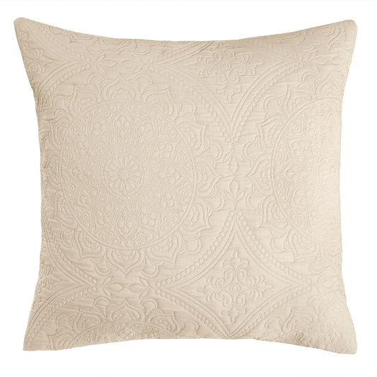 Juliana Cream Luxury Jacquard Large Cushion (55cm x 55cm)