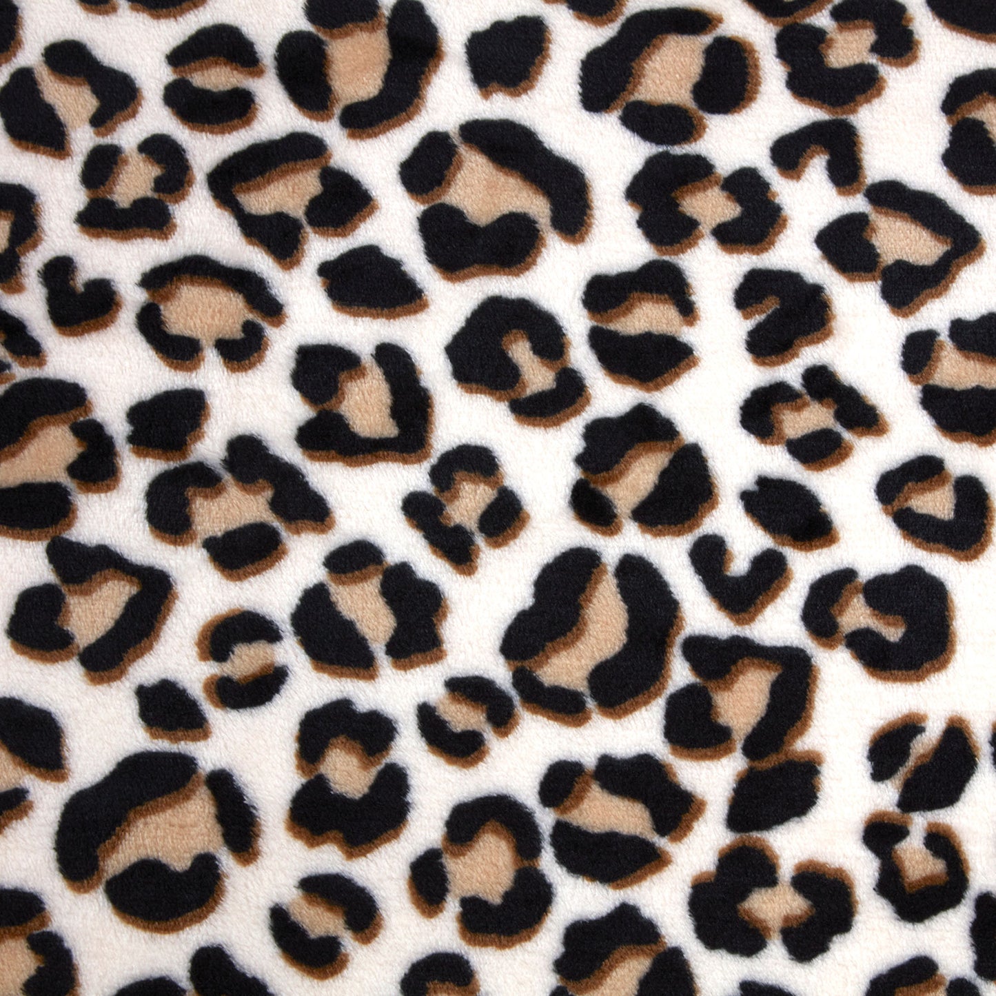 Leopard Print Natural Fleece Throw (130cm x 150cm)