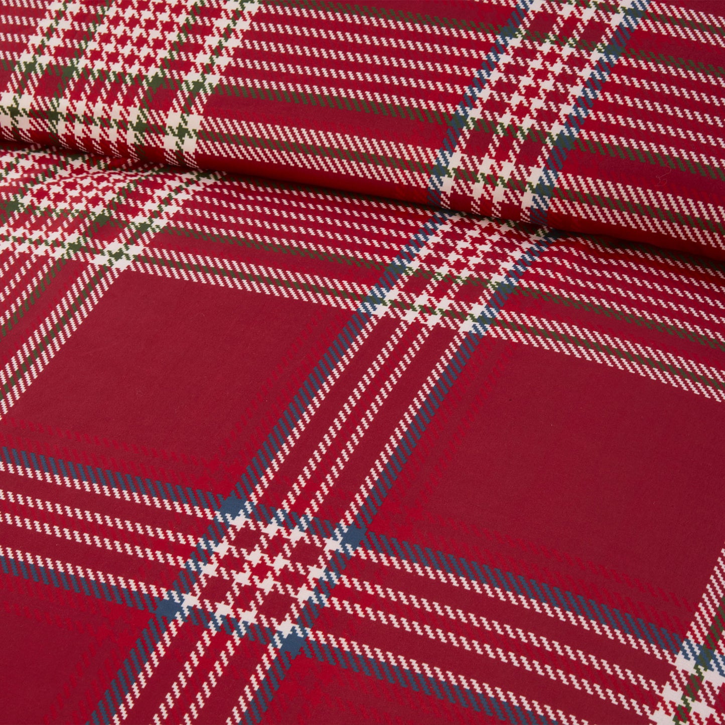 Morgan Red Check Super Soft Duvet Set