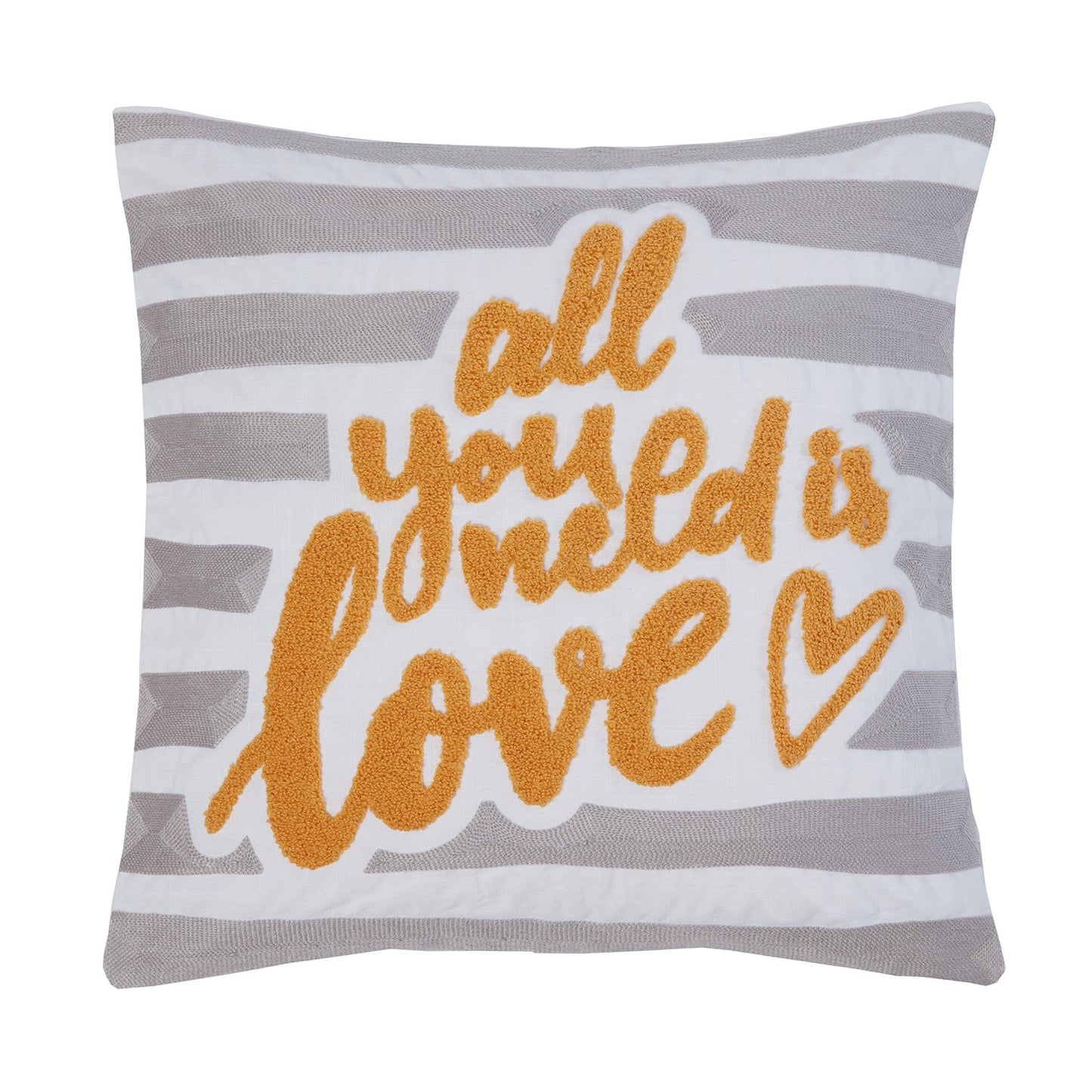 All You Need Is Love Applique Cushion (43cm x 43cm)