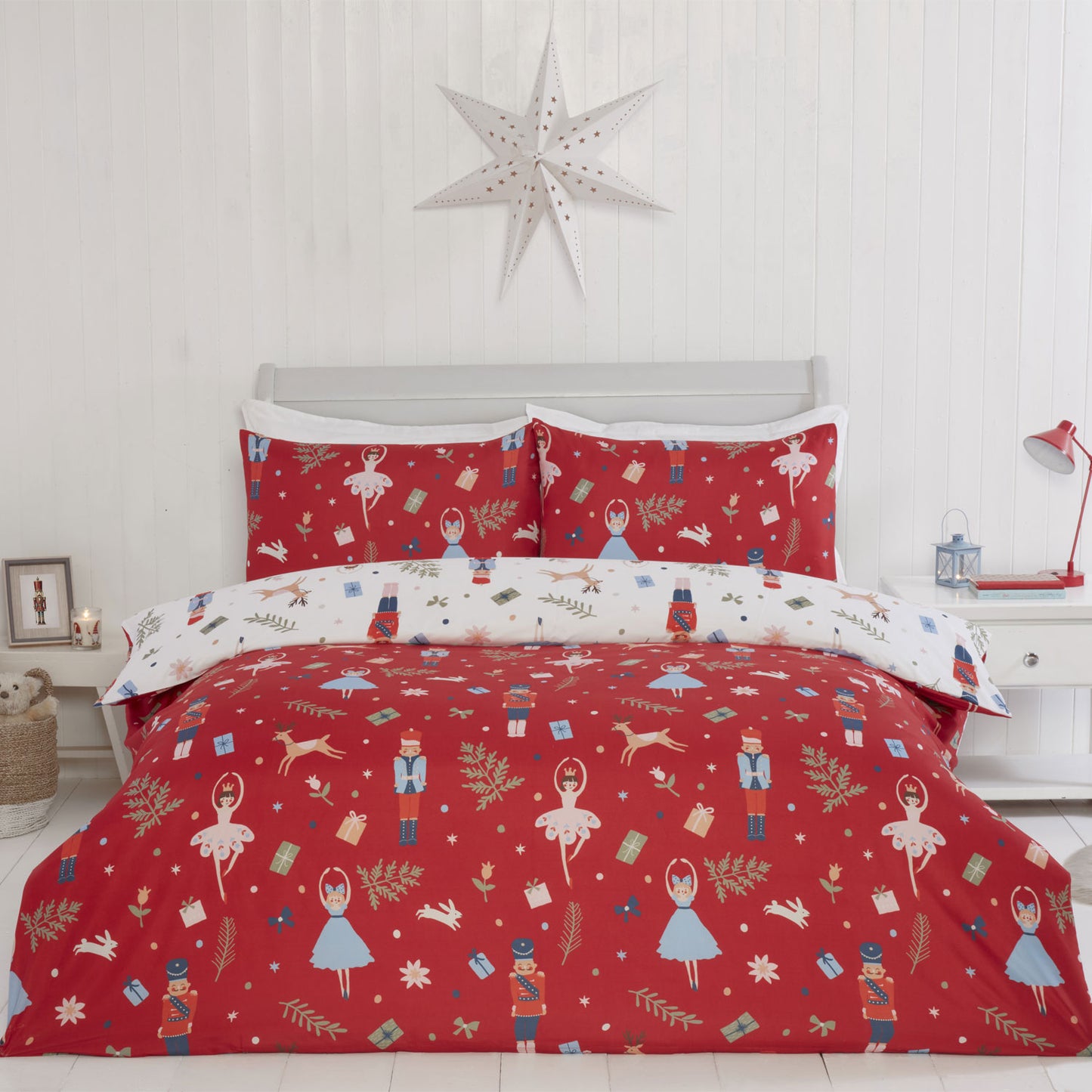 Nutcracker Christmas Reversible Super Soft Duvet Set