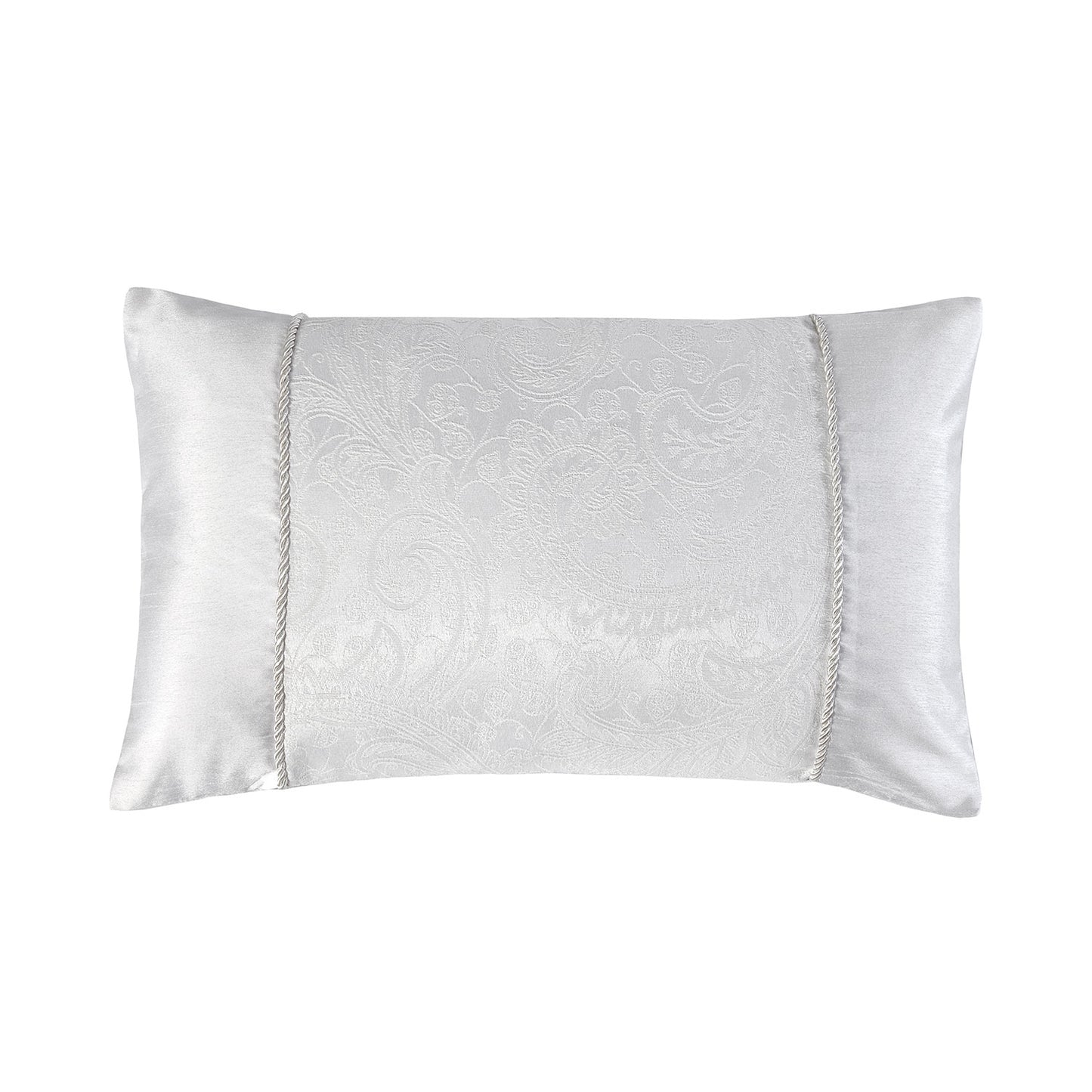 Paisley White Luxury Jacquard 5 Piece Bedding Collection