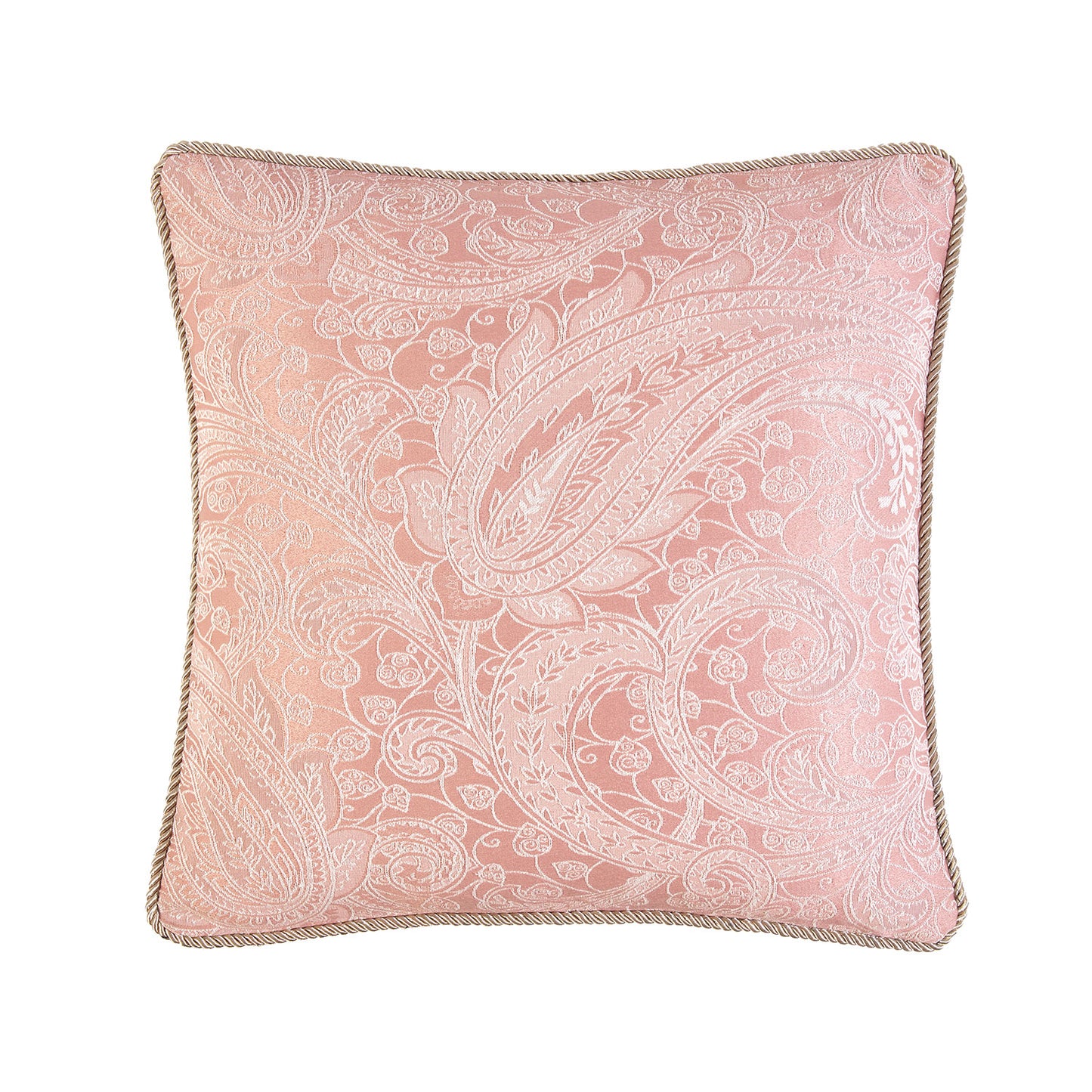 Paisley Blush Square Cushion