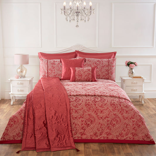 Paisley Rose Luxury Cotton Rich Jacquard Duvet Cover