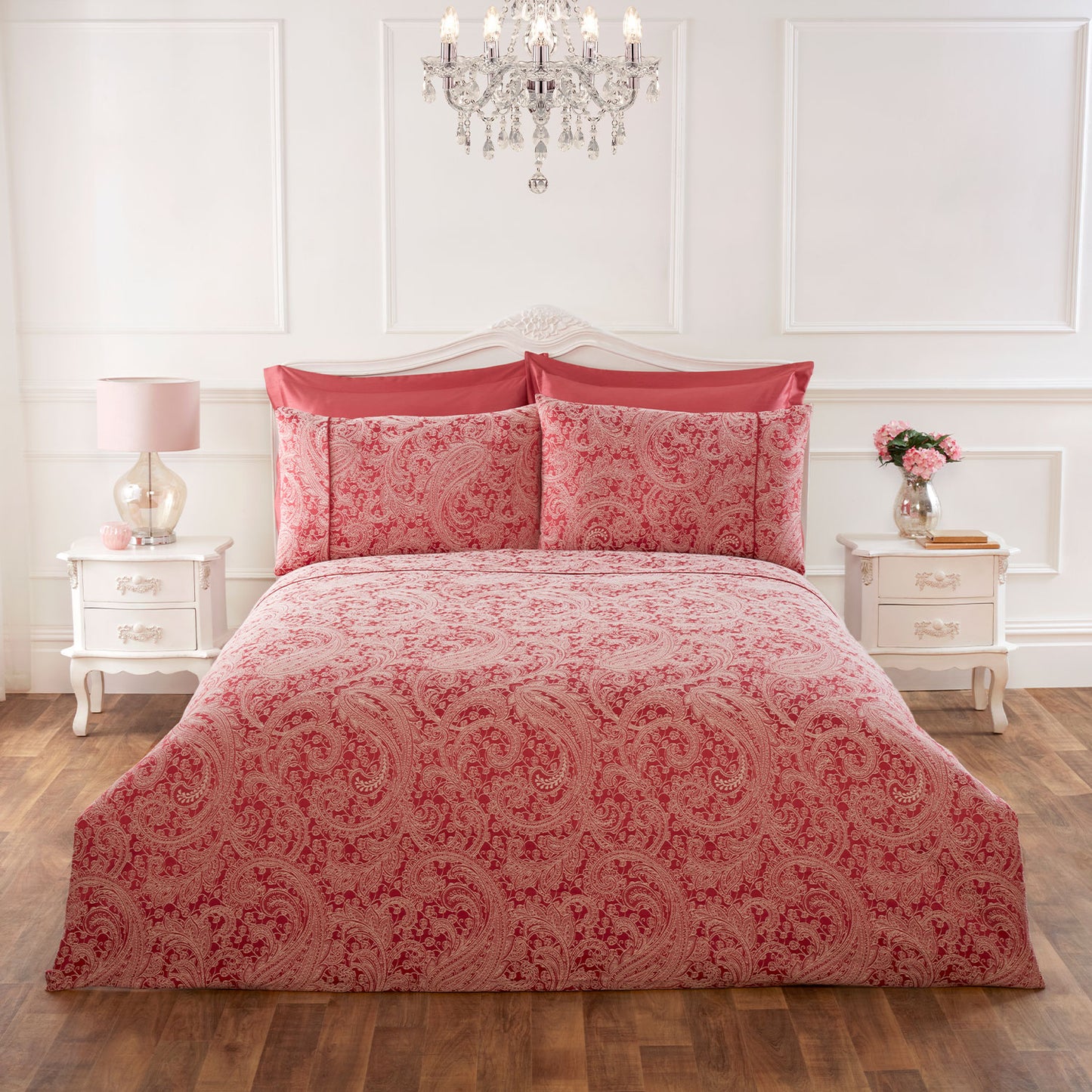 Paisley Rose Luxury Cotton Rich Jacquard Duvet Cover