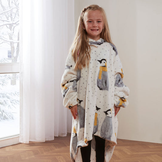Penguin Pals Grey Fleece Hoodie