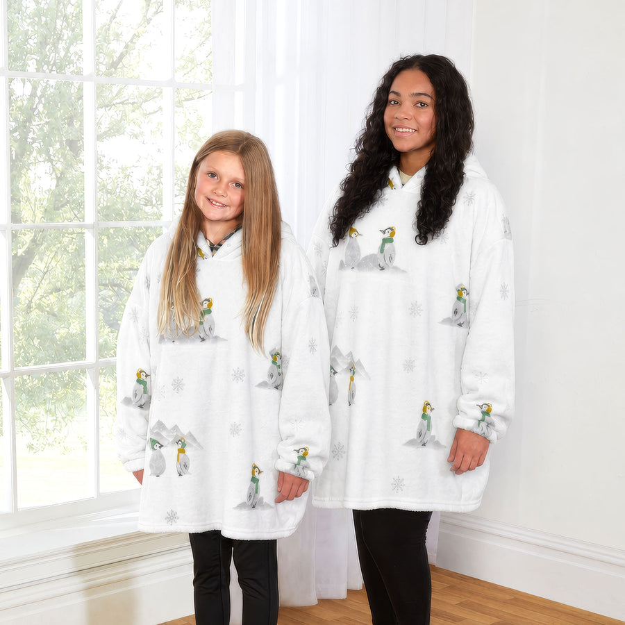 Penguin Pals Oversized Fleece Hoodie