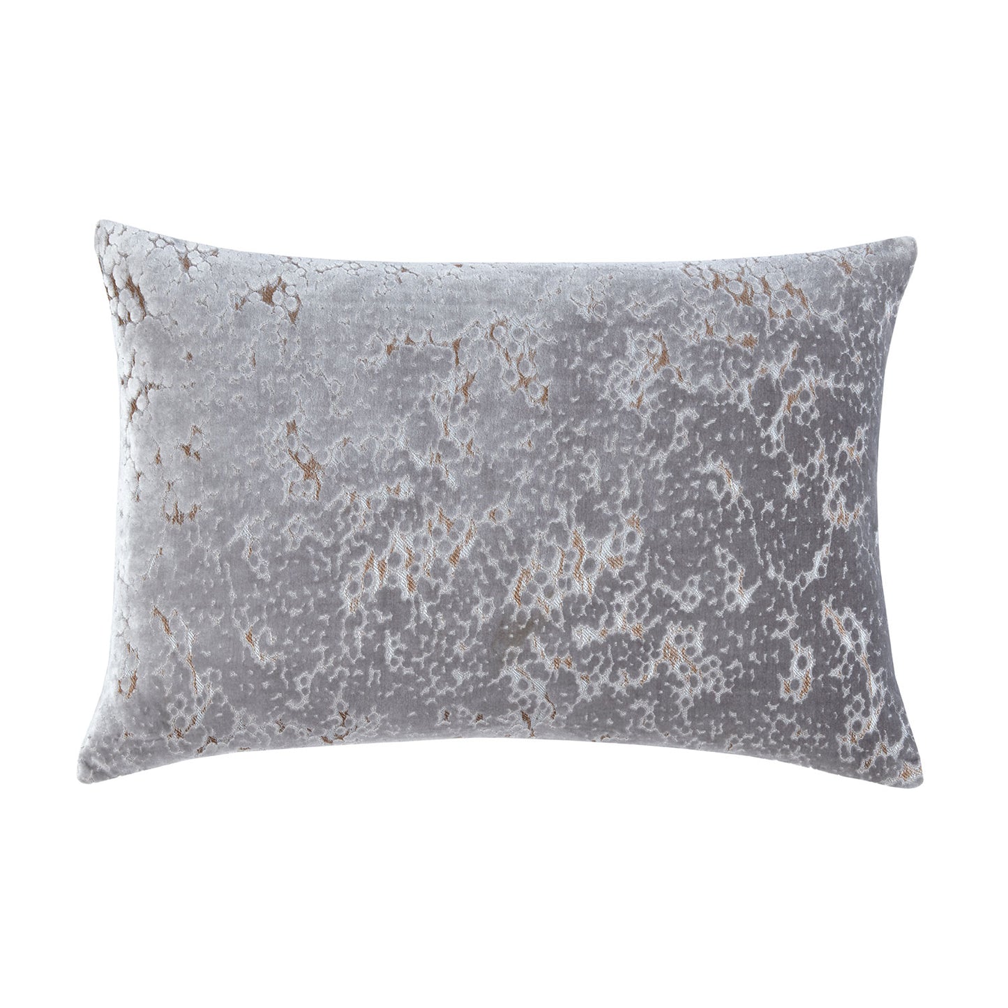Petra Silver Cut Velvet Boudoir Cushion (40cm x 60cm)