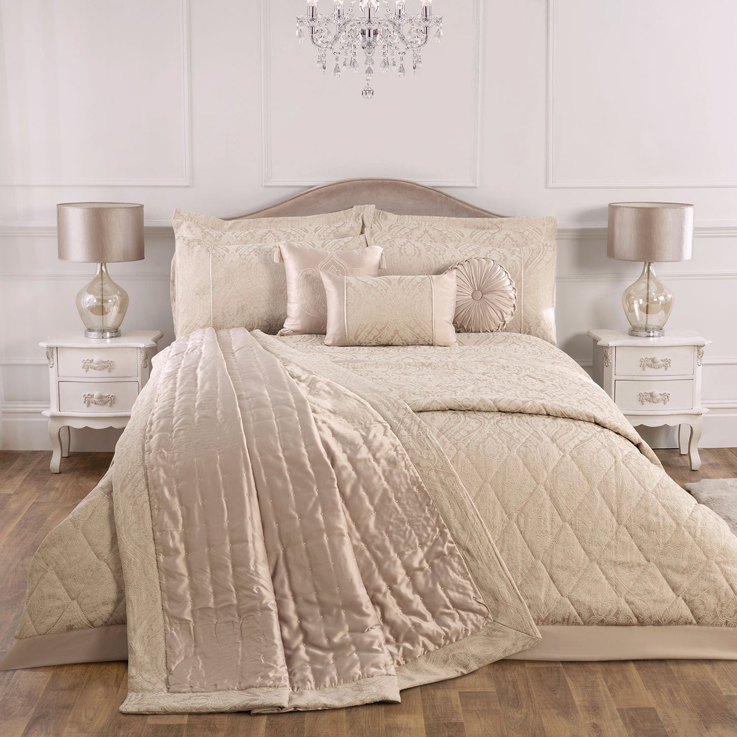 Regency Natural Luxury Cotton Rich Jacquard Duvet Cover