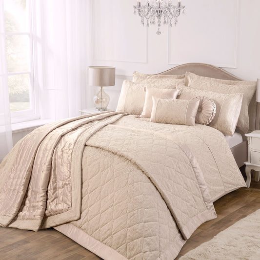 Regency Natural Luxury Cotton Rich Jacquard Duvet Cover