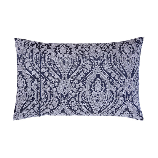 Regency Navy Luxury Cotton Rich Jacquard Housewife Pillowcases (Pair)