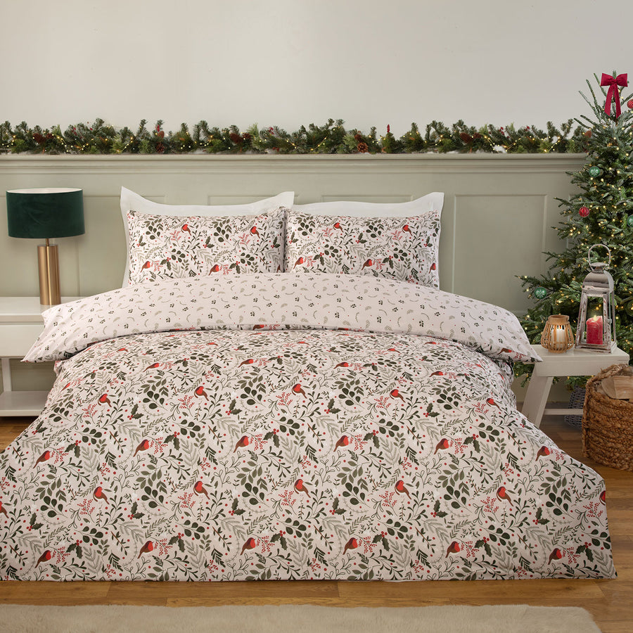Scandi Robin Natural Super Soft Duvet Set