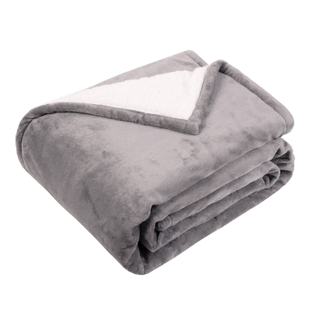 Self Heating Charcoal Fleece Throw Blanket