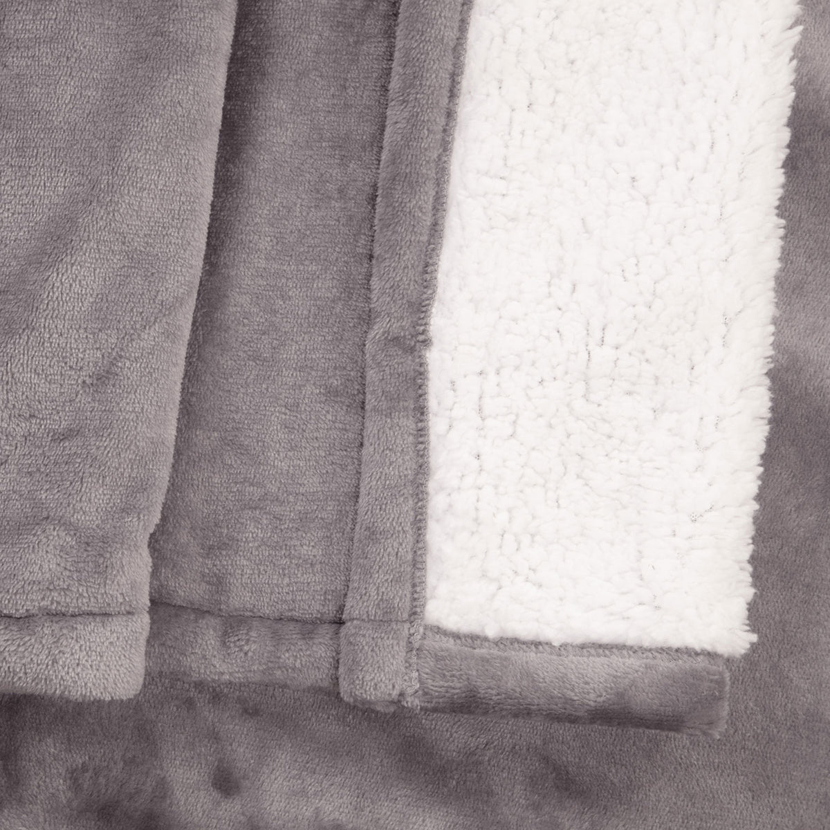 Self Heating Charcoal Fleece Throw Blanket
