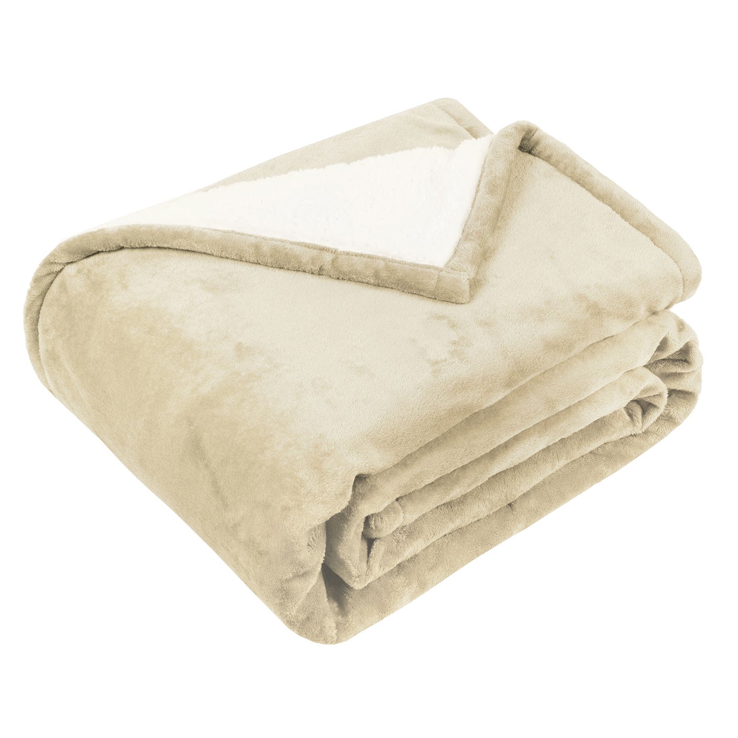 Self Heating Natural Fleece Throw Blanket