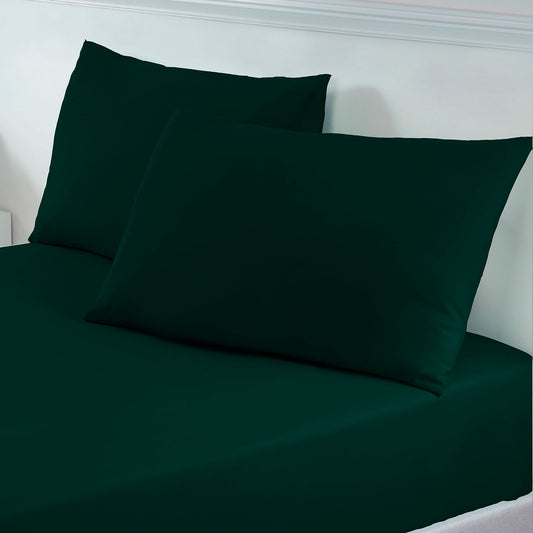 Emerald Green Super Soft Easycare Housewife Pillowcase Pair
