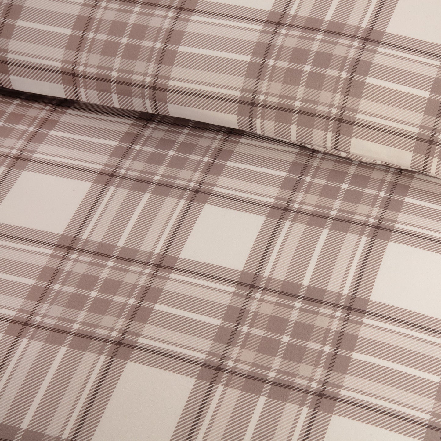 Taylor Check Natural Super Soft Duvet Set