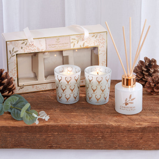 Vanilla Sandalwood Luxury Candle & Diffuser Gift Set