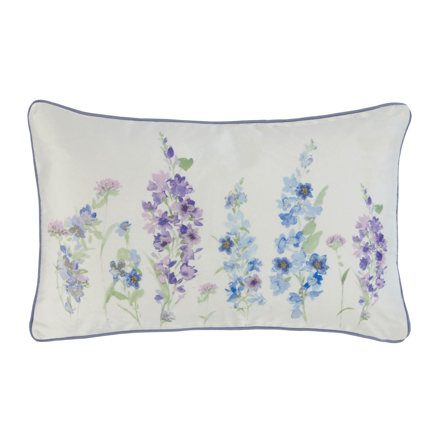 Wisteria Lilac Wildflower Cushion (30cm x 50cm)