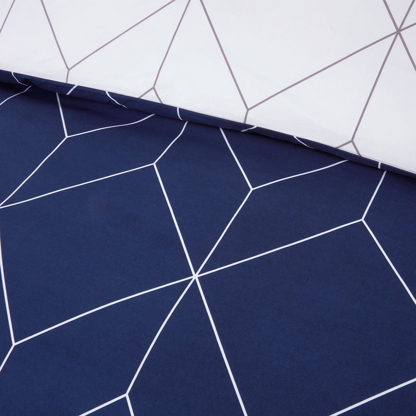 Zen Navy Geo Duvet Set