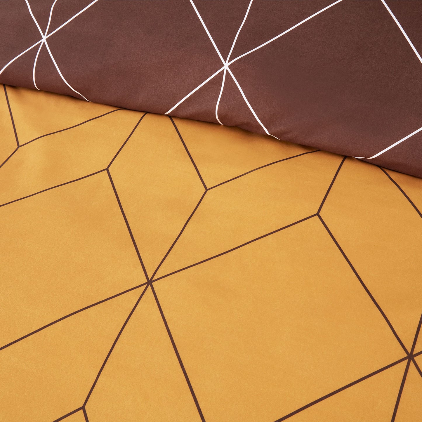 Zen Ochre Geo Duvet Set