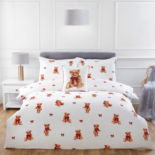 Bertie Bear White Reversible Duvet Set