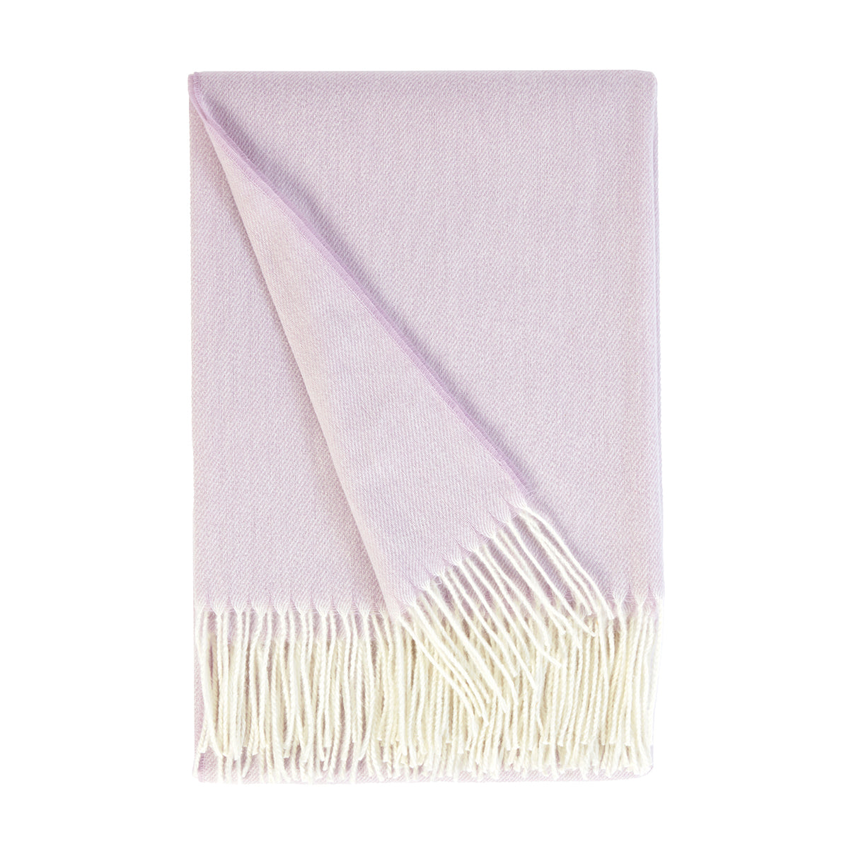 Amara Lilac Herringbone Throw (130cm x 180cm)