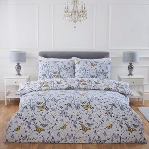 Butterfly Blue Reversible Duvet Set