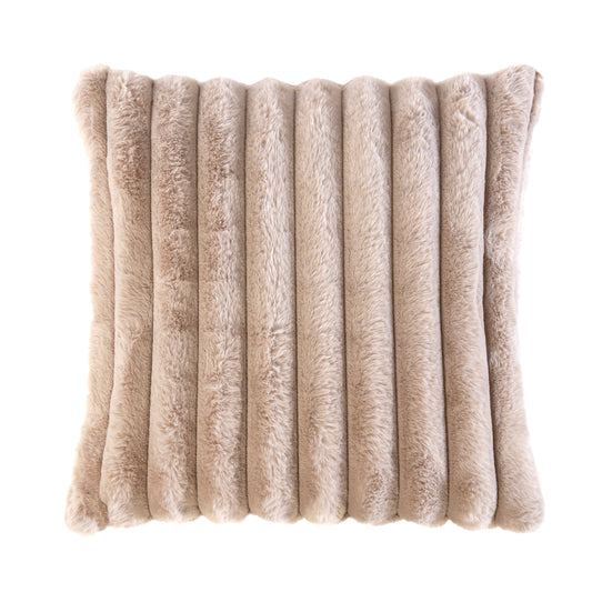Fairmount Mink Luxury Faux Fur Cushion (43cm x 43cm)
