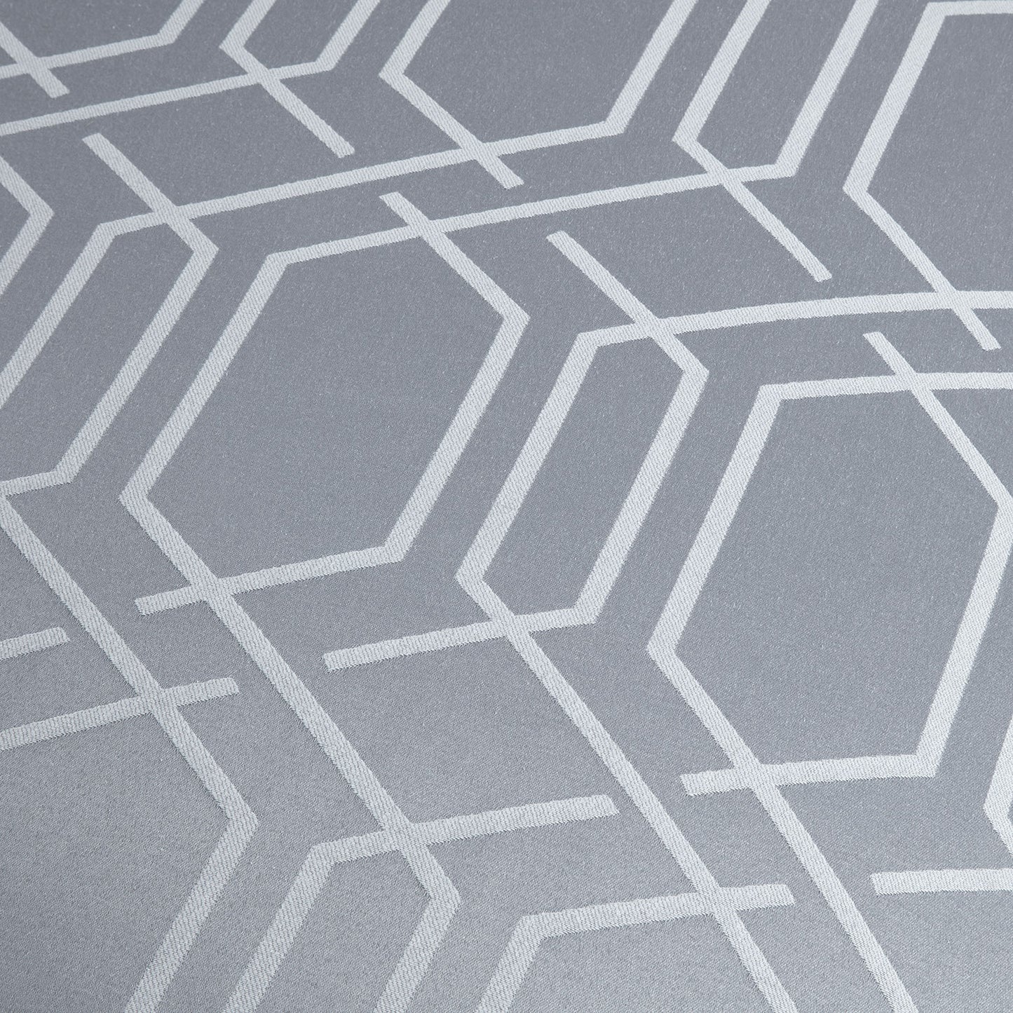 Hamilton Silver Luxury Jacquard Duvet Set