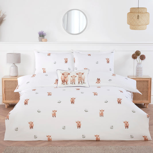 Hattie Highland Cow Duvet Set