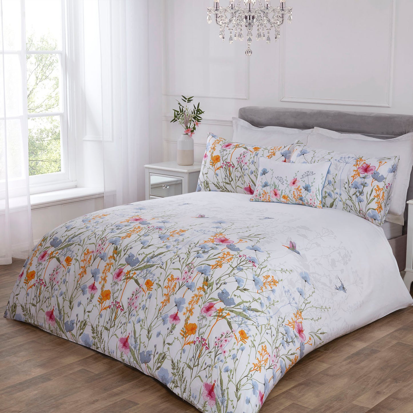 Meadow Multi Floral 200 Thread Count Cotton Duvet Set