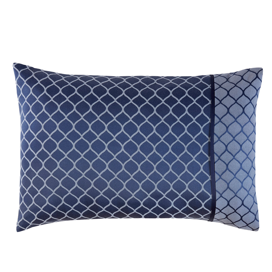 Othello Denim Blue Jacquard Housewife Pillowcase Pair