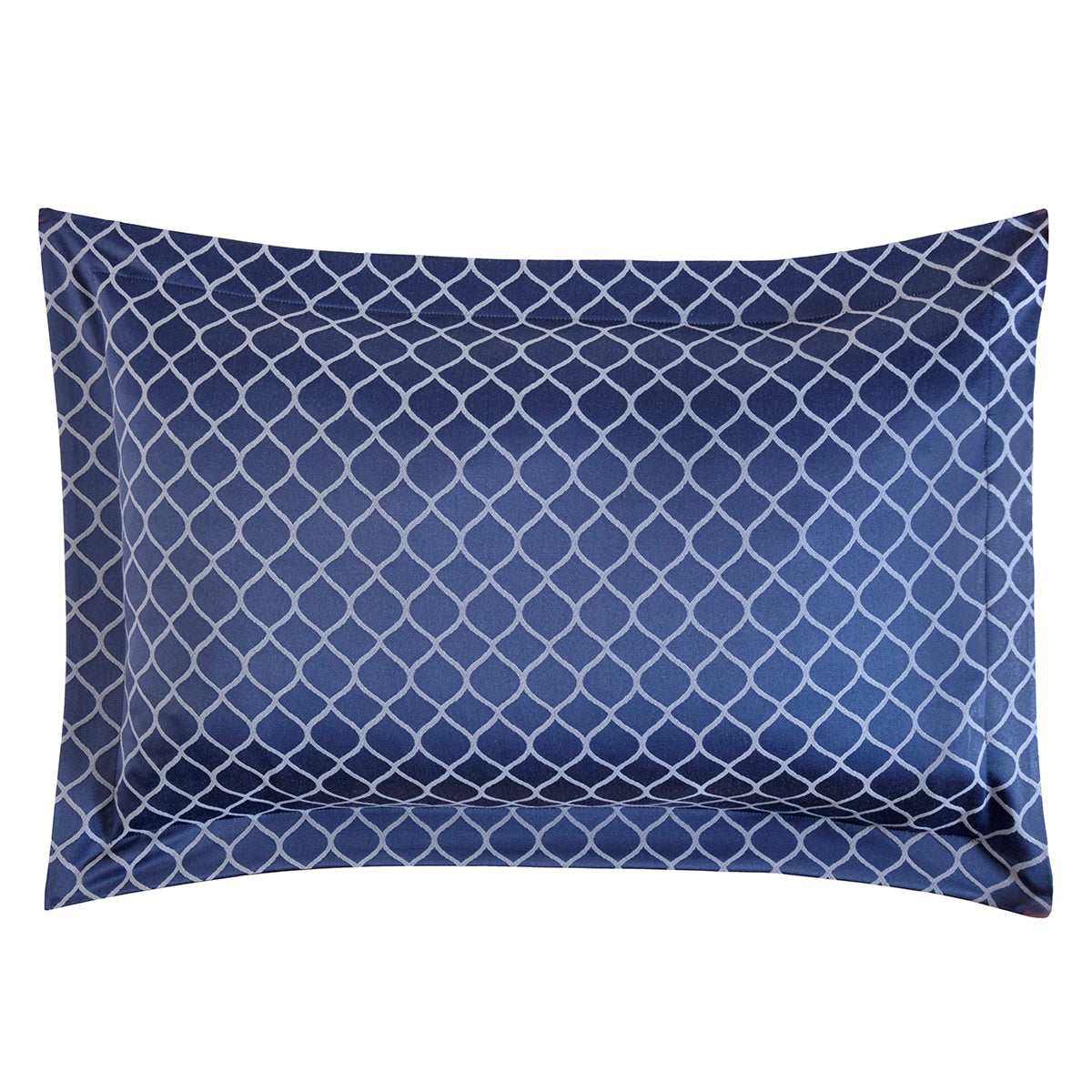 Othello Denim Blue Jacquard Oxford Pillowcase Pair