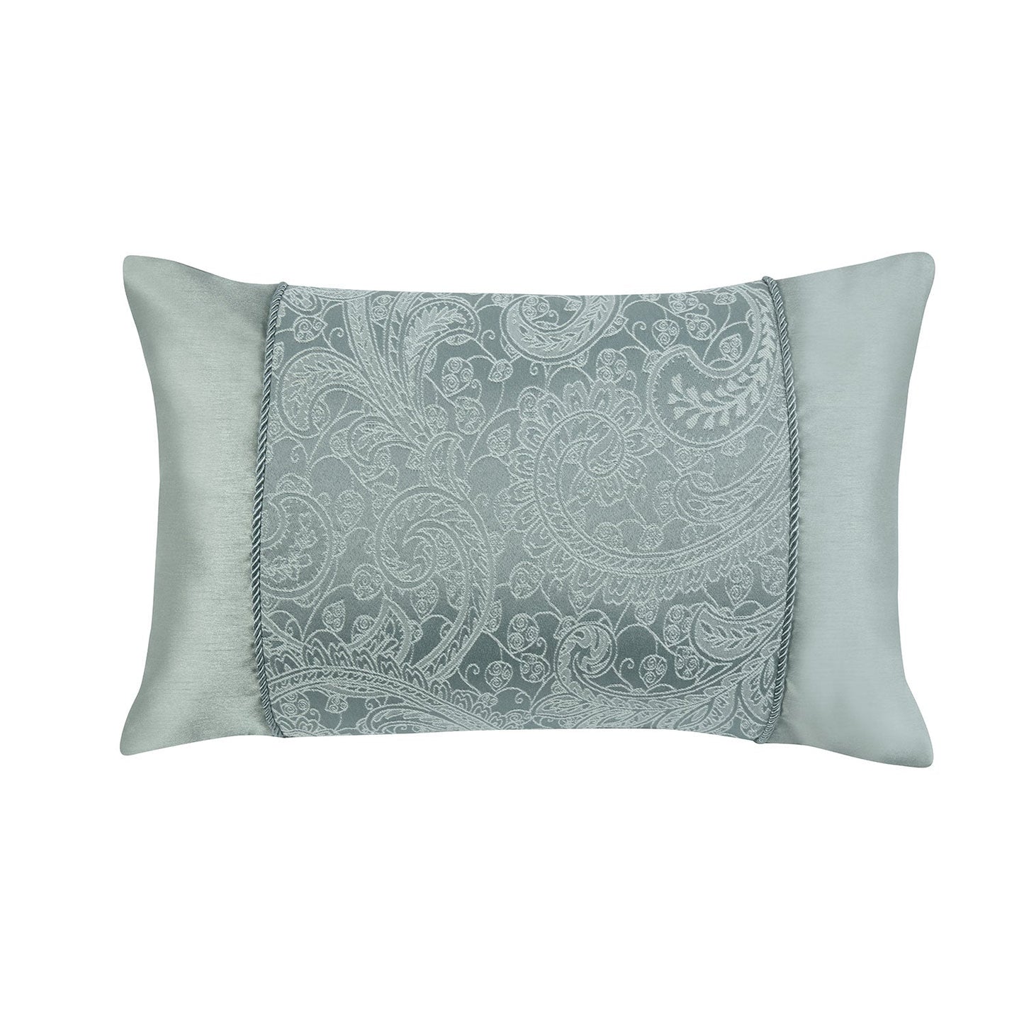 Paisley Soft Green Luxury Jacquard 6 Piece Bedding Bundle