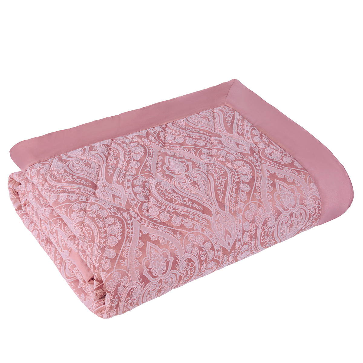Regency Blush Quilted Jacquard Bedspread