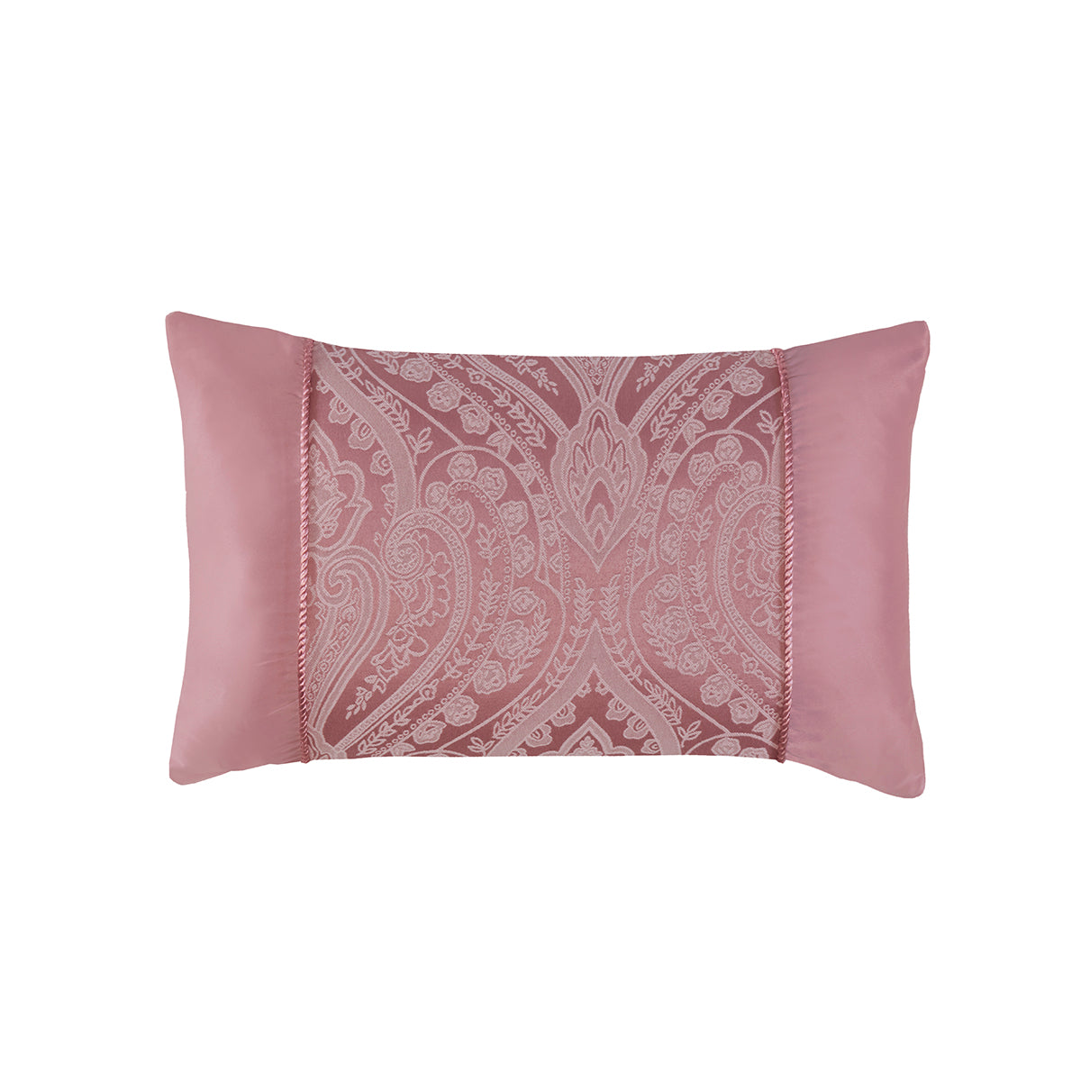 Regency Blush Rope Detail Jacquard Boudoir Cushion (50cm x 30cm)