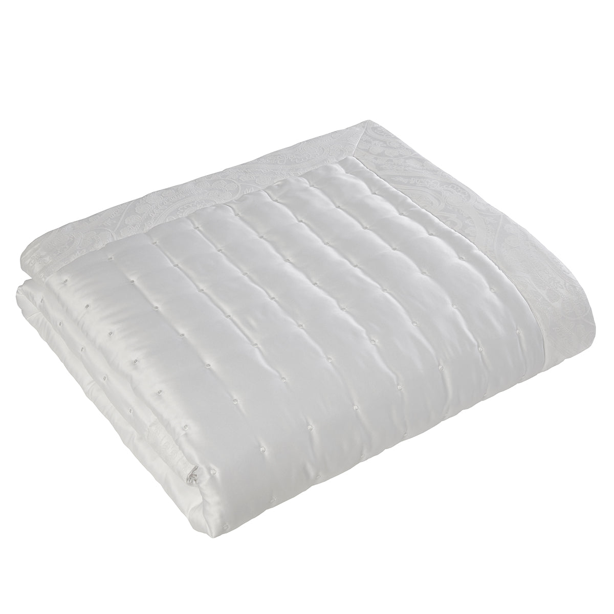 Regency White Quilted Pintuck Throw (240cm x 160cm)