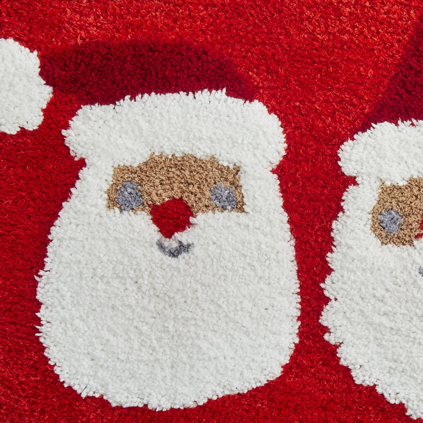 Jolly Santa Red Bath Mat