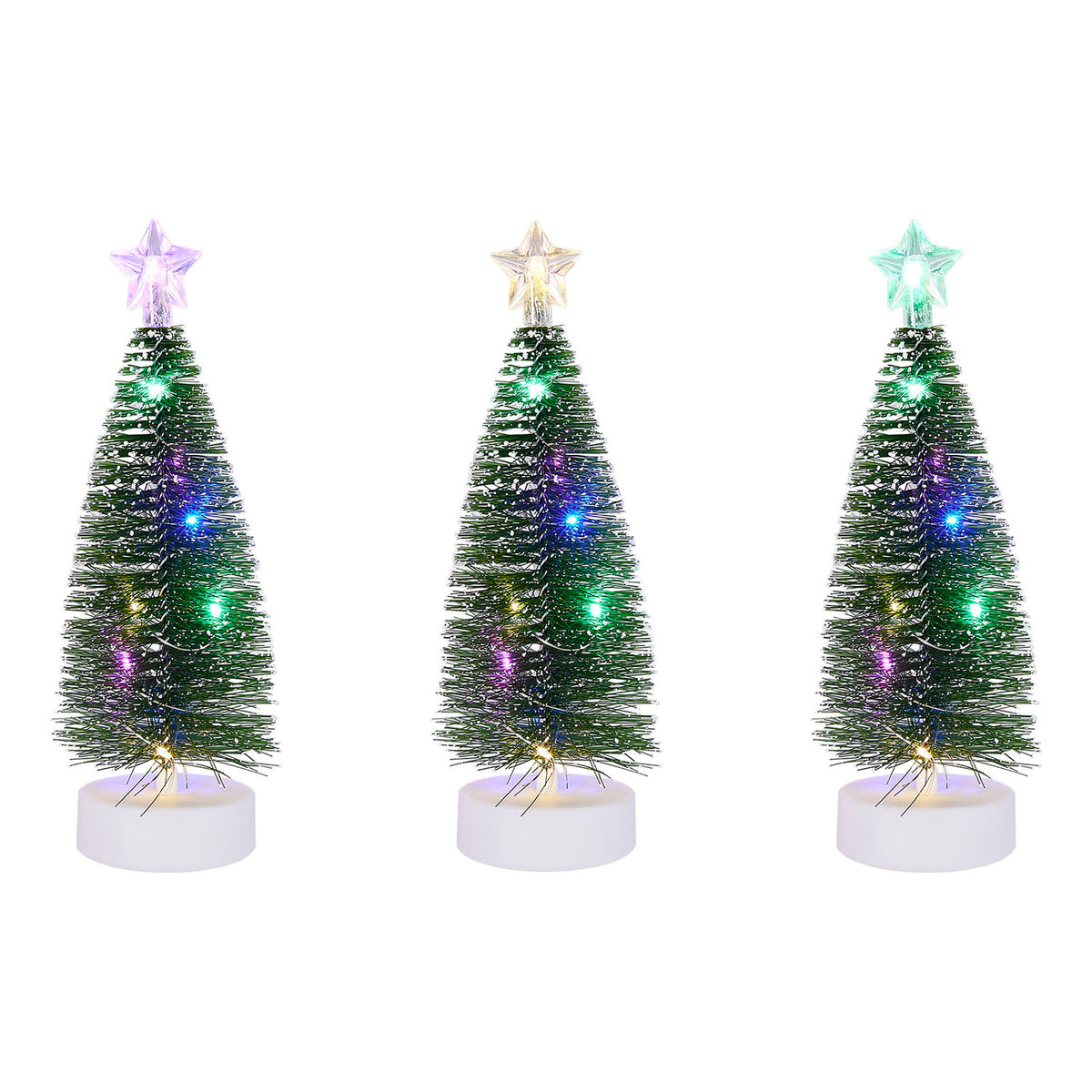 Mini LED Christmas Trees 3 Pack