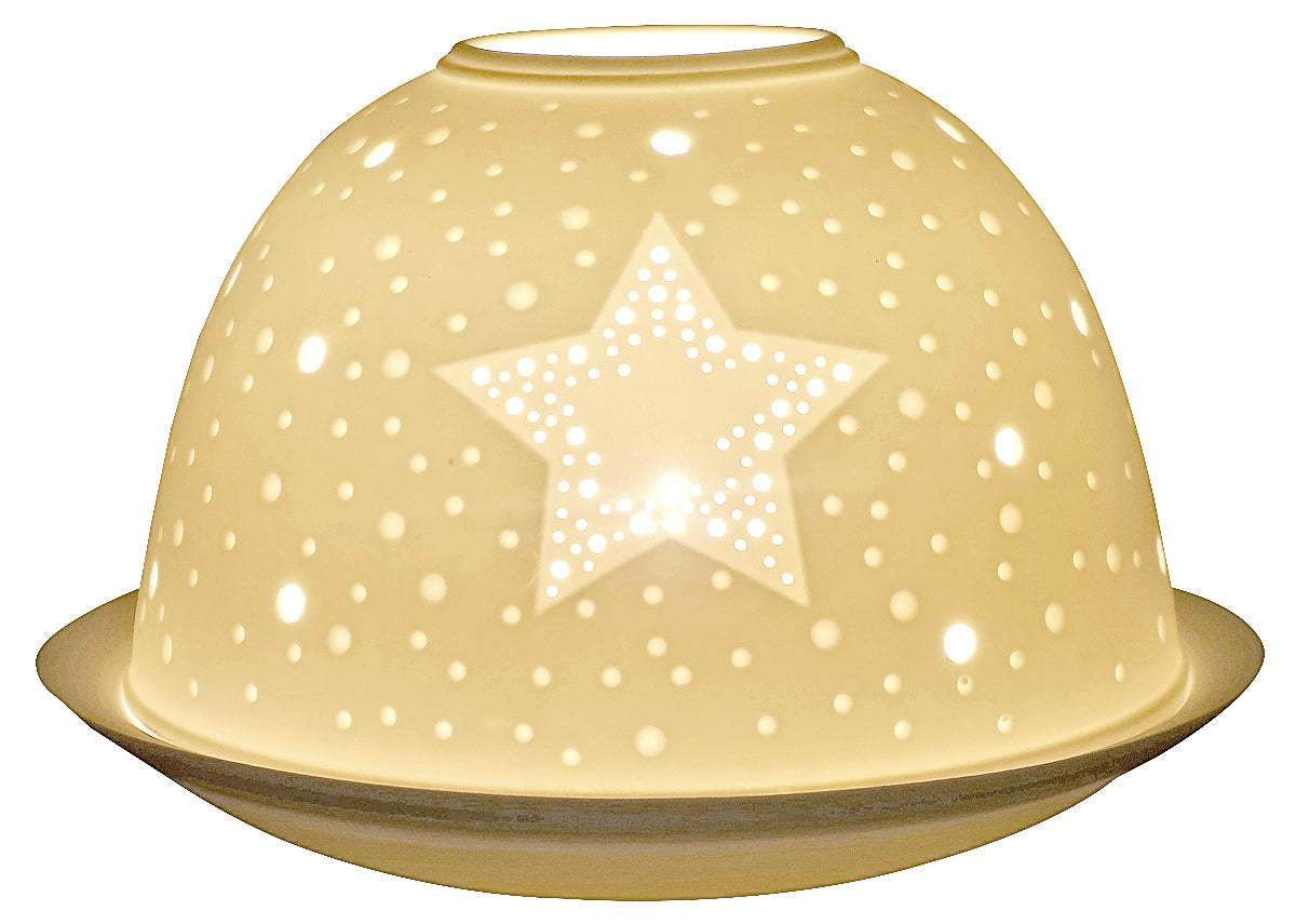 Nordic Lights Cutout Star Candle Shade