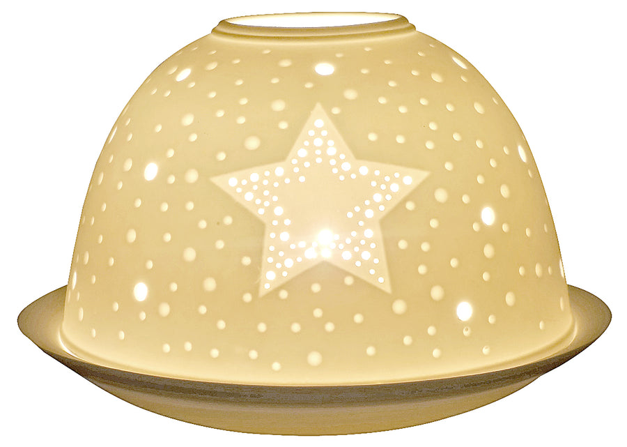 Nordic Lights Cutout Star Candle Shade