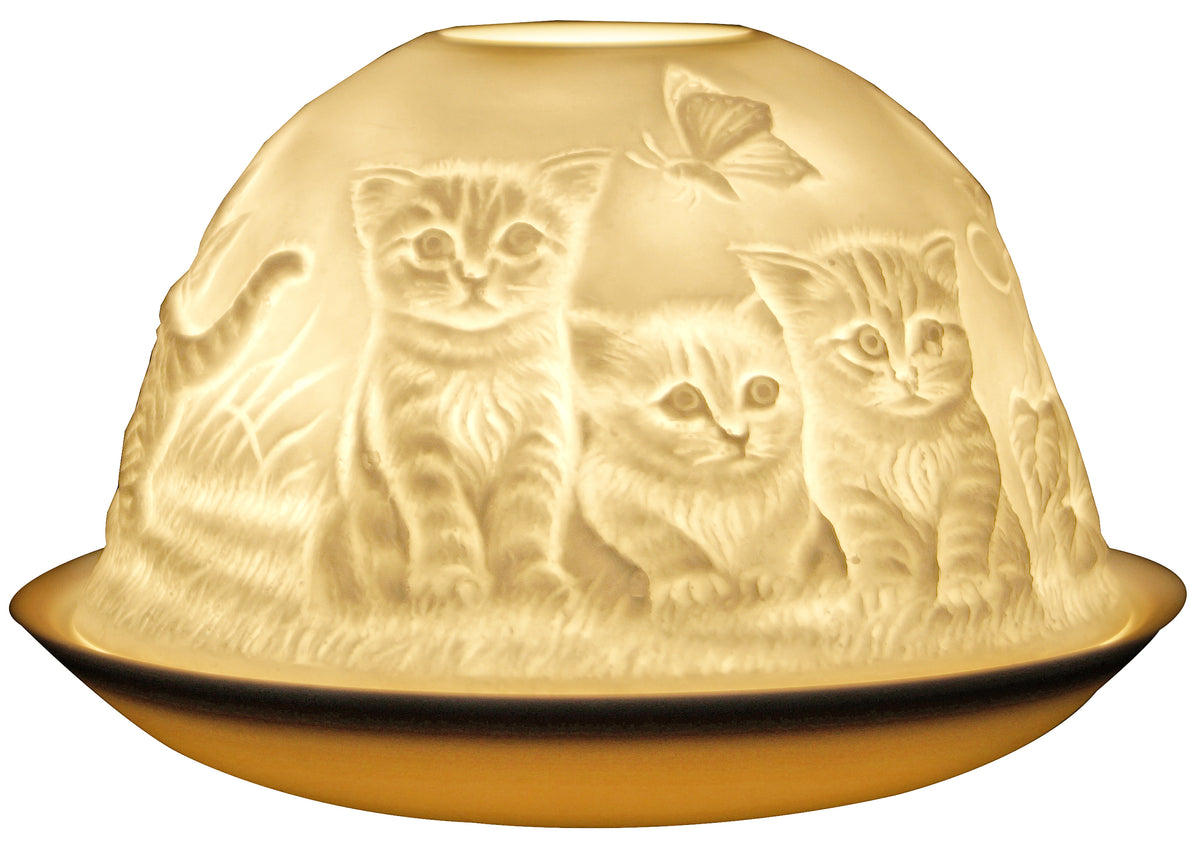 Nordic Lights Kittens & Butterfly Candle Shade