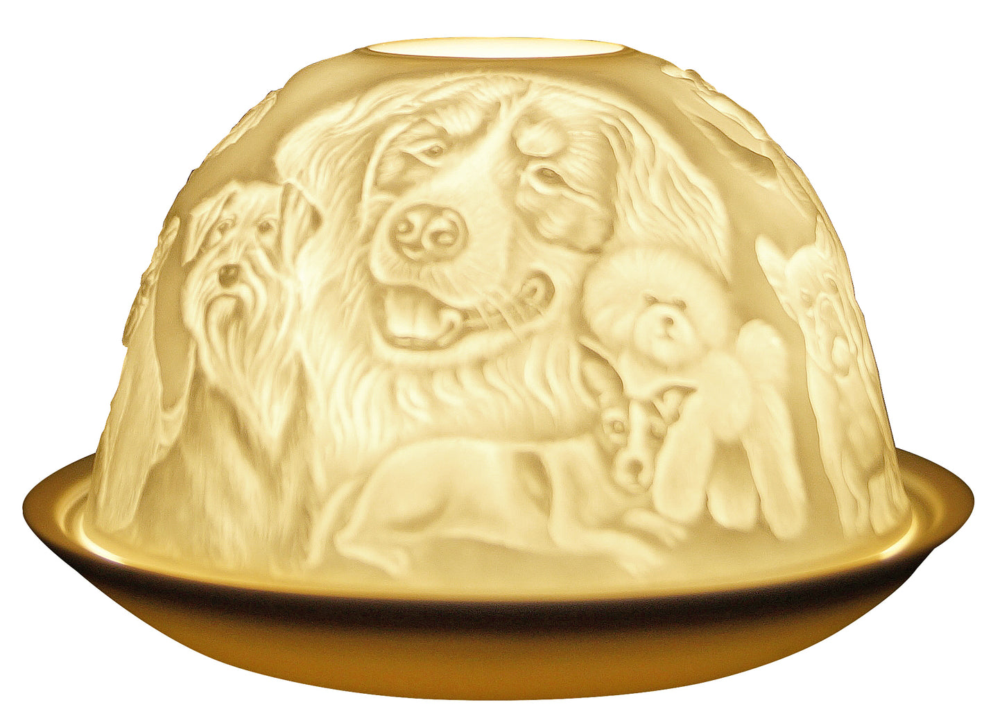 Nordic Lights Dogs Candle Shade