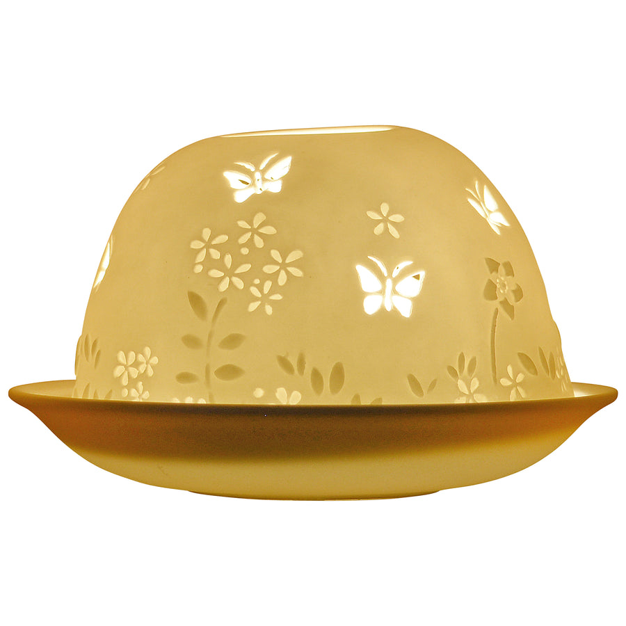 Nordic Lights Stencil Butterfly Candle Shade
