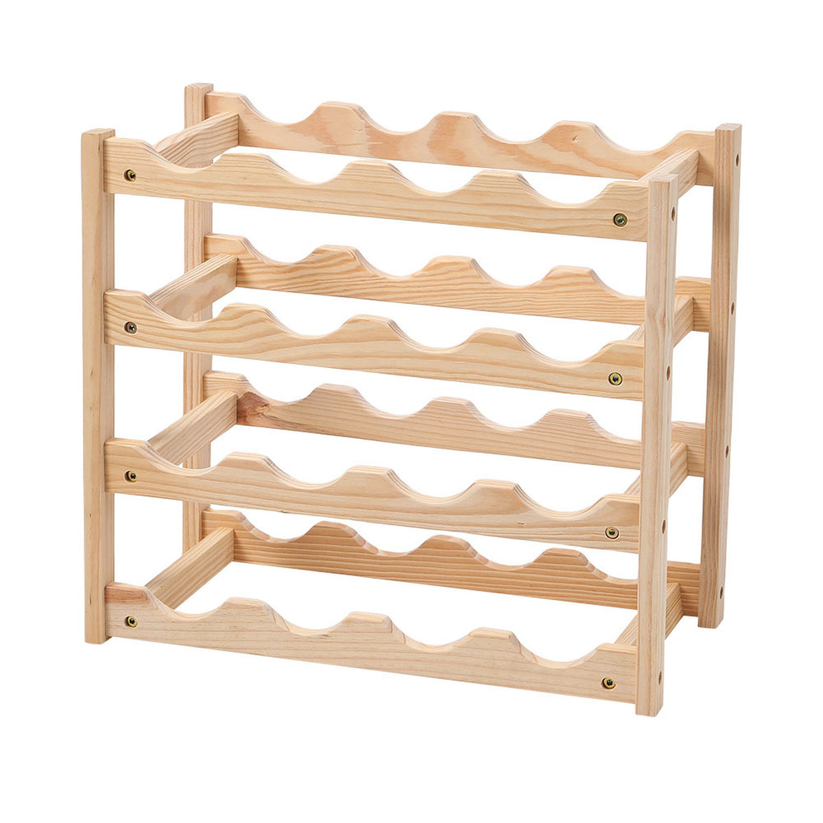 Natural Bamboo Wine Rack for 16 Bottles