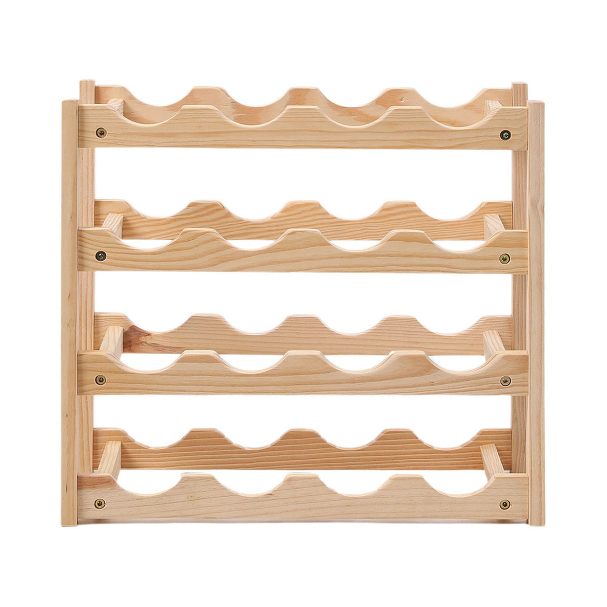 Natural Bamboo Wine Rack for 16 Bottles