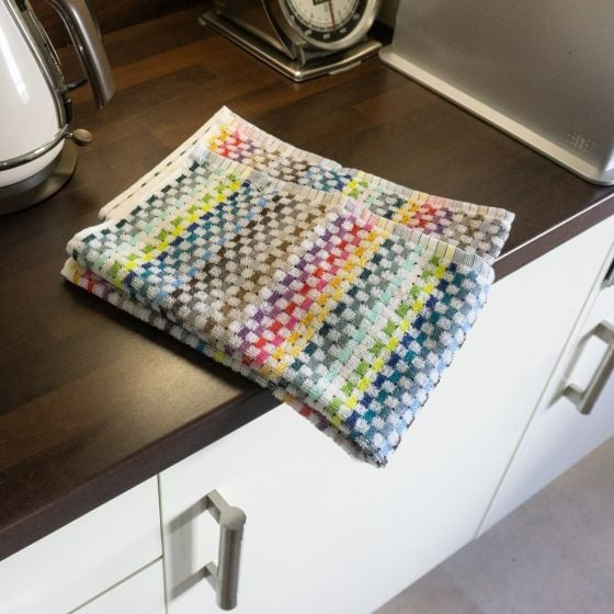 Country Club Zing Rainbow Cotton Tea Towels 2-Pack