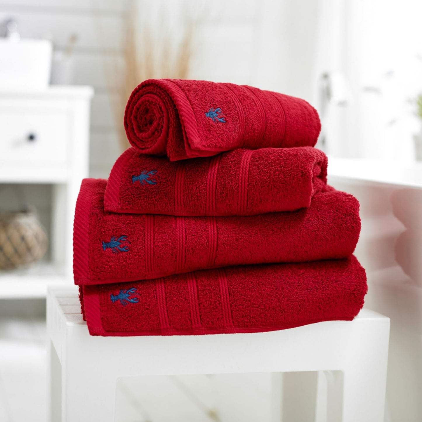 Lobster Creek Berry Kaleidoscope Towels