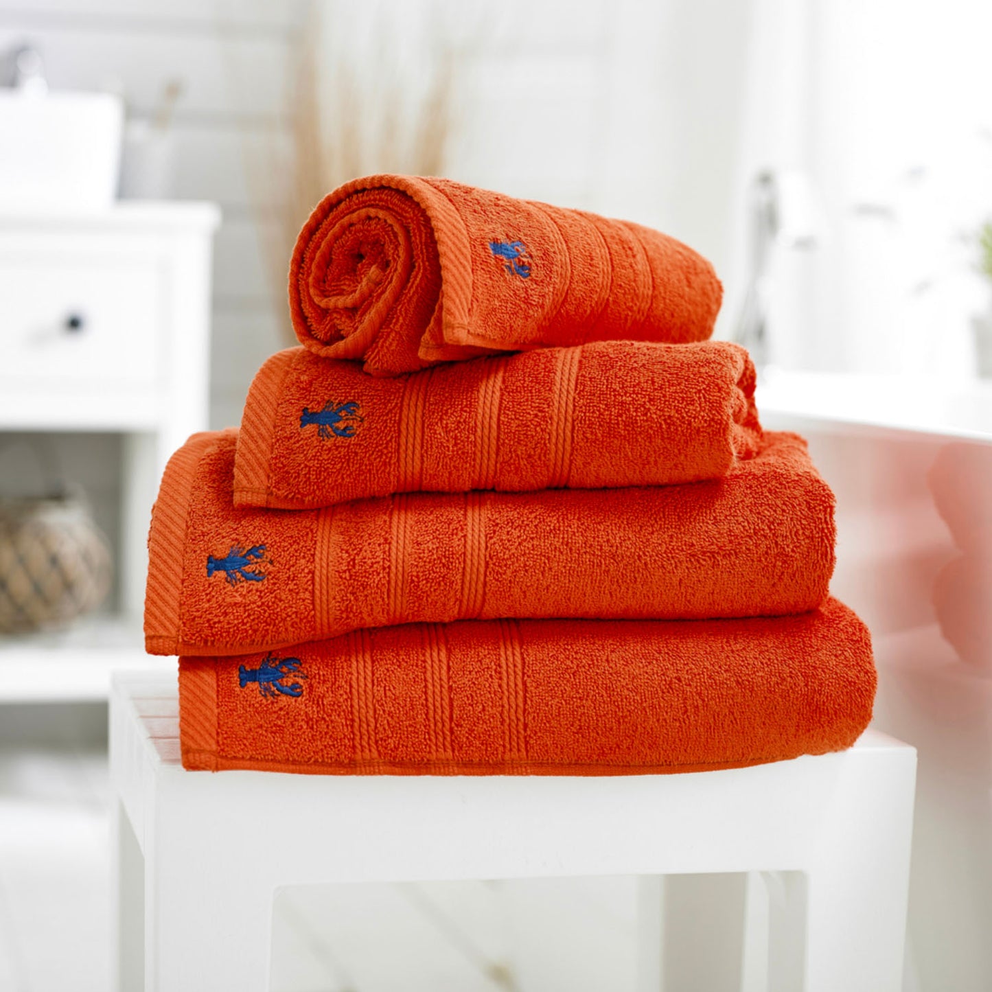 Lobster Creek Ginger Kaleidoscope Towels